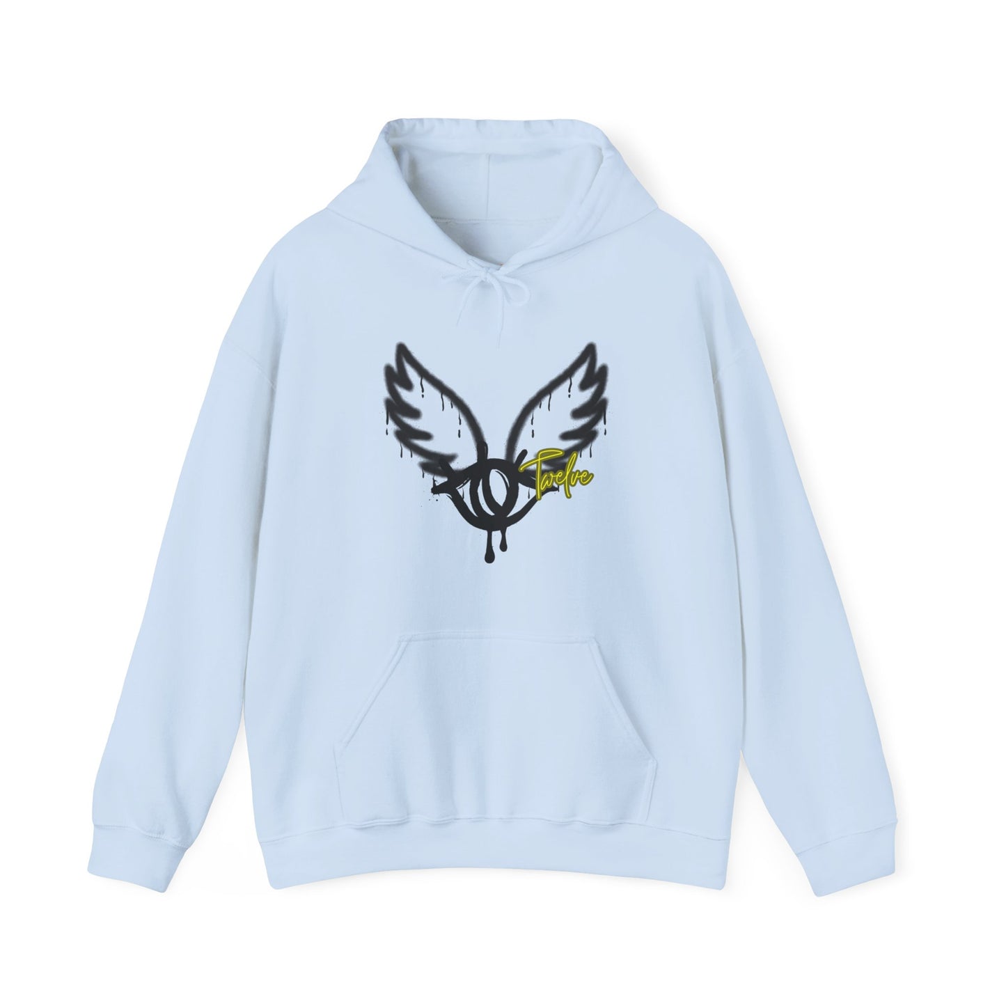 License Twelve Dope Style Graphic Knockout Hoodie, Heavy Blend Sweatshirt for Men or Women, Unique Design Winter Fashion