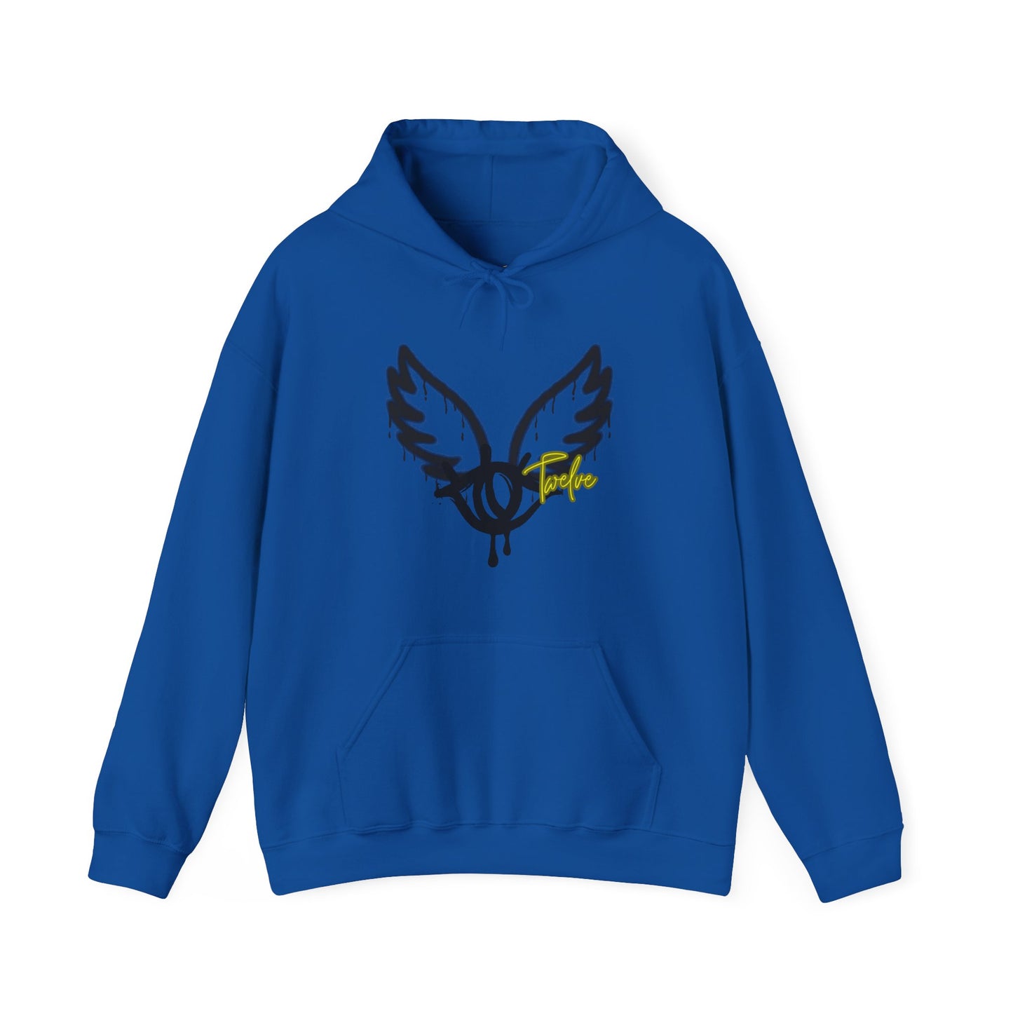 License Twelve Dope Style Graphic Knockout Hoodie, Heavy Blend Sweatshirt for Men or Women, Unique Design Winter Fashion