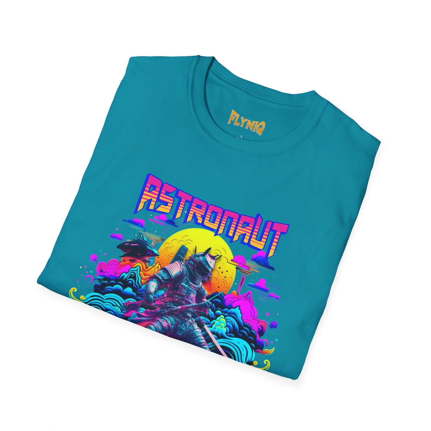 Astronaut Samurai Graphic World T-Shirt, Space Samurai Tee, Astronaut Graphic Tee