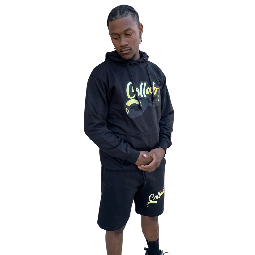 Collab Wear Hoodie and Shorts Set