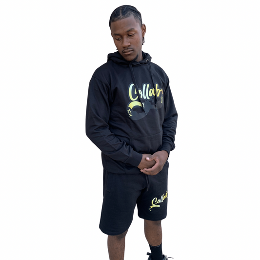Collab Wear Hoodie and Shorts Set