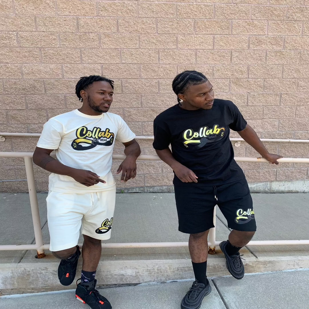 Collab Wear Brand Shorts Set