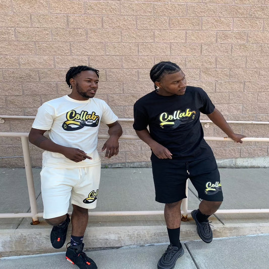 Collab Wear Brand Shorts Set