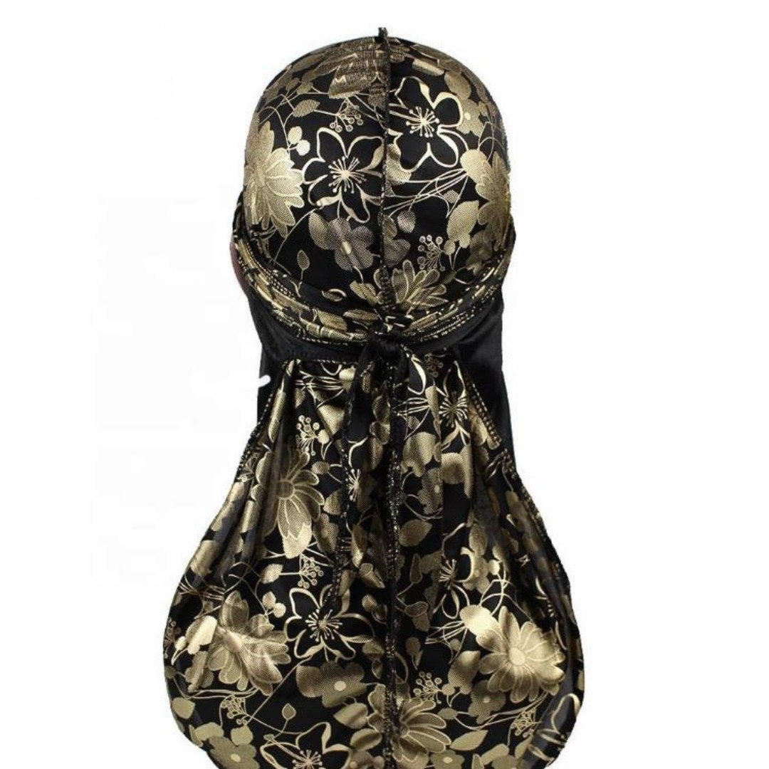 Gold Pedals Silky Durag Great Quality For 360 Waves