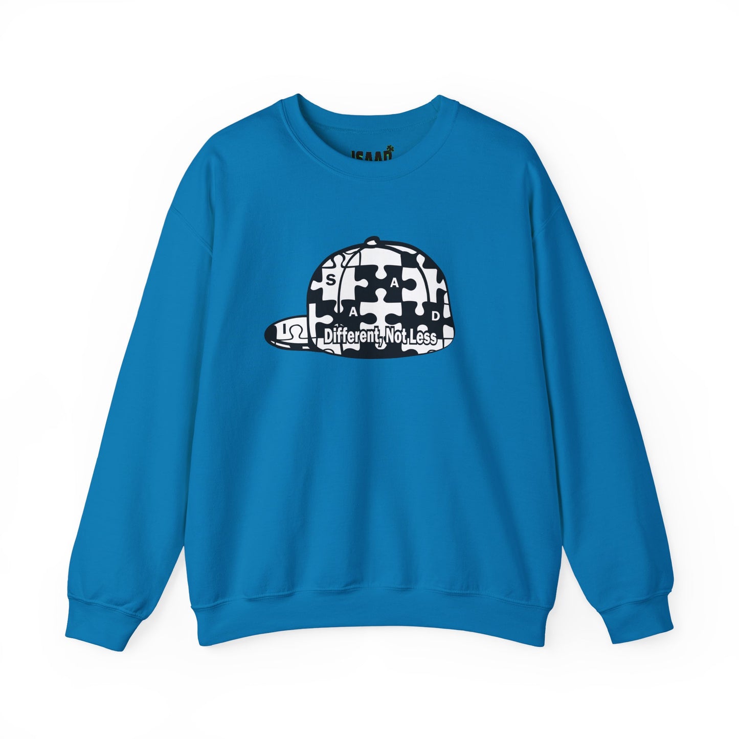 Puzzle Piece Cap 'Different Not Less' Sweatshirt | Autism Awareness