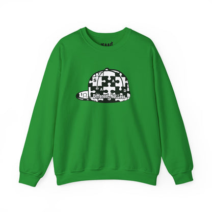 Puzzle Piece Cap 'Different Not Less' Sweatshirt | Autism Awareness