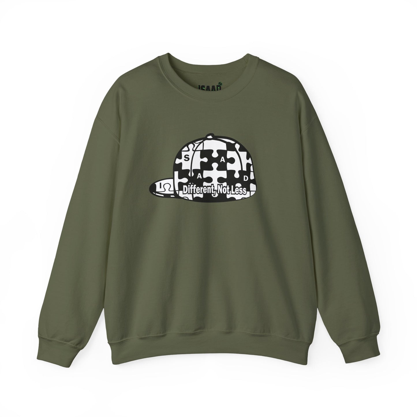 Puzzle Piece Cap 'Different Not Less' Sweatshirt | Autism Awareness