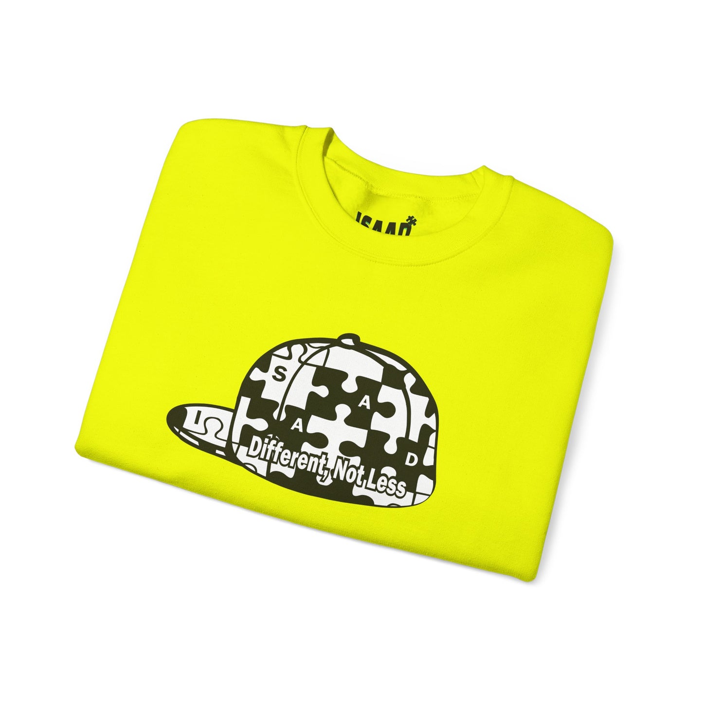 Puzzle Piece Cap 'Different Not Less' Sweatshirt | Autism Awareness