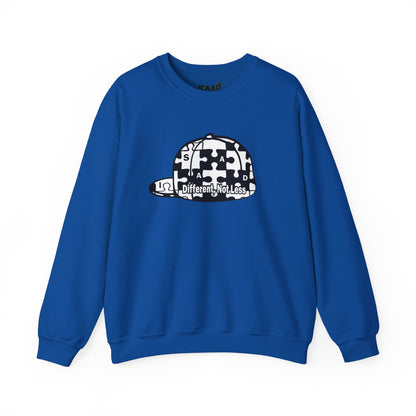 Puzzle Piece Cap 'Different Not Less' Sweatshirt | Autism Awareness