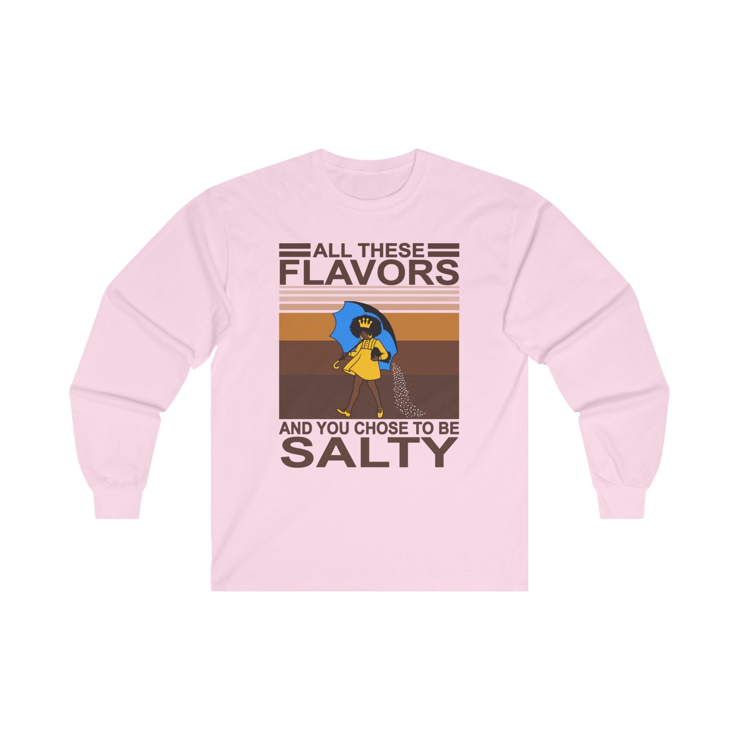 You So Salty Mood Long Sleeve Tee, Unisex Tshirt, Trendy Graphic Tee, Cotton Tee Shirt, Stylish Tee, Salty Vibes Tee