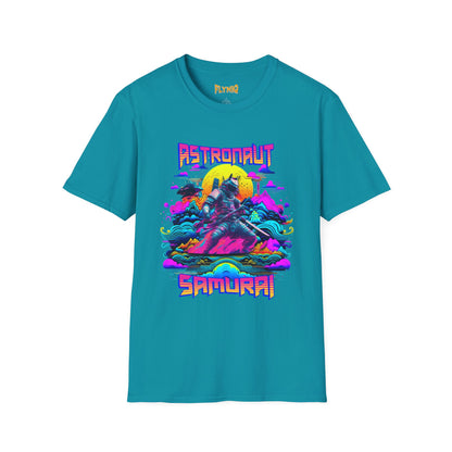 Astronaut Samurai Graphic World T-Shirt, Space Samurai Tee, Astronaut Graphic Tee