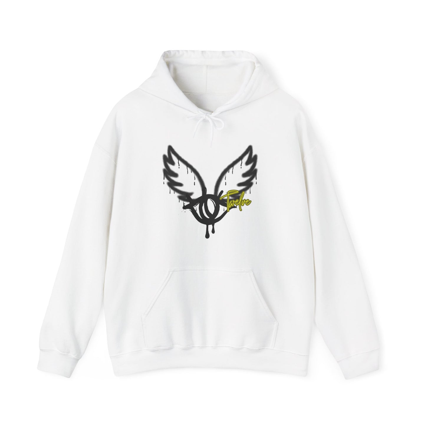 License Twelve Dope Style Graphic Knockout Hoodie, Heavy Blend Sweatshirt for Men or Women, Unique Design Winter Fashion