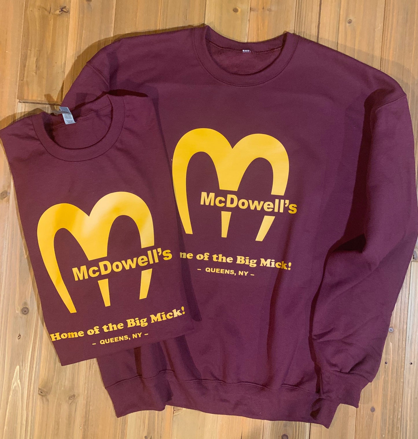 McDowell's Warm and Cool T-shirts and Sweatshirts Casual Cozy For Men and Women