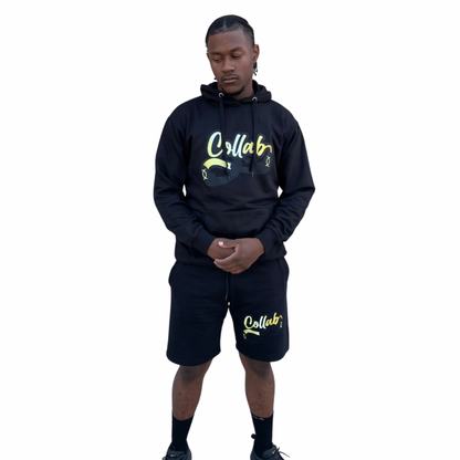 Collab Wear Hoodie and Shorts Set